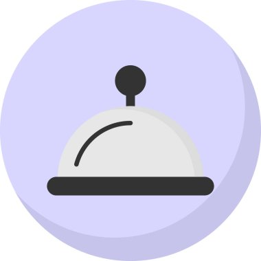 Yemek. Web simgesi basit illüstrasyon