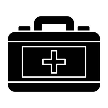 ilk yardım kiti vektör simgesi 