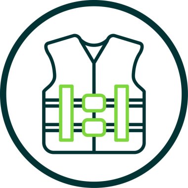 can yeleği simgesi, vektör illüstrasyonu basit tasarım