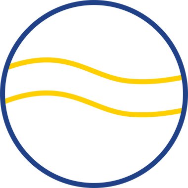 Golf topu web simgesi, basit tasarım