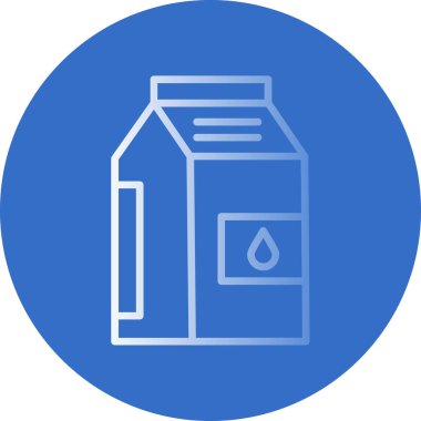 süt paketi simgesinin vektör illüstrasyonu 