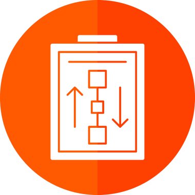 Çalışma Akımı web simgesi basit illüstrasyon 