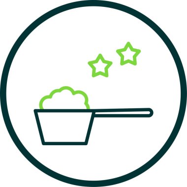 Kepçe simgesi, vektör illüstrasyonu 