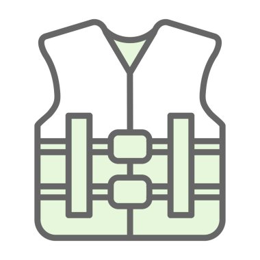 can yeleği simgesi, vektör illüstrasyonu basit tasarım