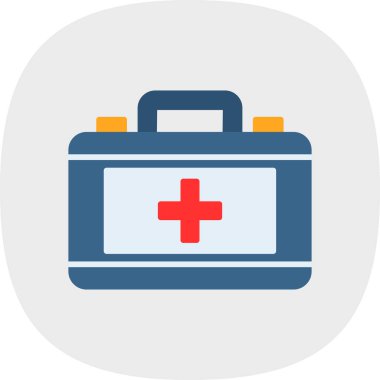 ilk yardım kiti vektör simgesi 