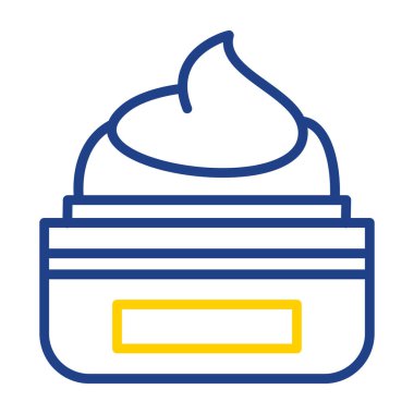 Krema. Web simgesi basit illüstrasyon