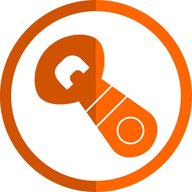 Şişe açıcı simgesinin vektör illüstrasyonu