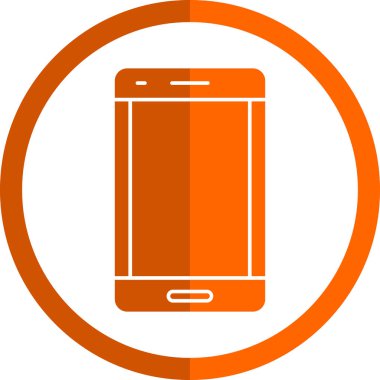 Arkaplanda akıllı telefon simgesi izole edildi. Web sitesi, uygulama, cep telefonu sembolü ve akıllı telefon logosu için son moda telefon şablonu