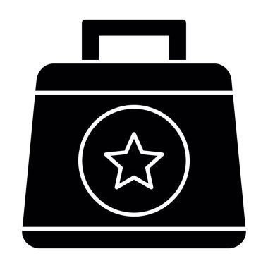 torba simgesi. düz tasarım biçimi