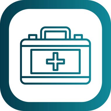 ilk yardım kiti vektör simgesi 