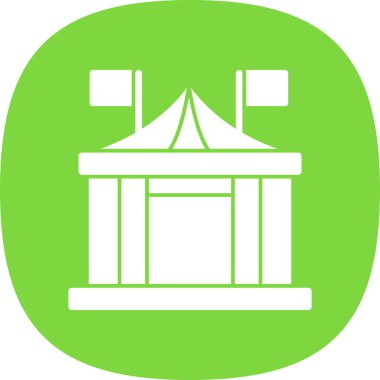 Sirk çizgisi vektör simgesi