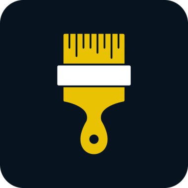 fırça web simgesi basit illüstrasyon