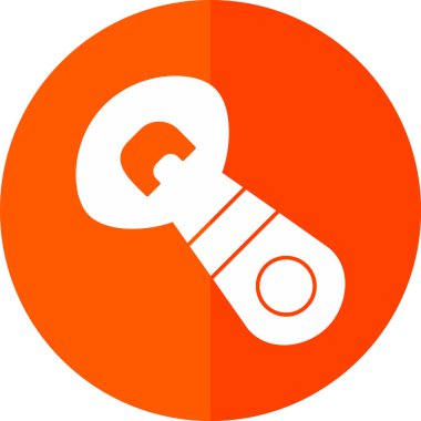 Şişe açıcı simgesinin vektör illüstrasyonu