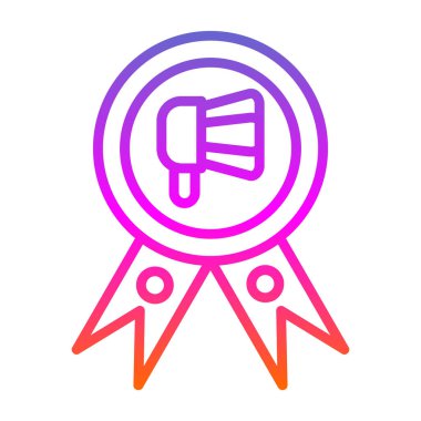 Ödül madalyası. Web simgesi basit illüstrasyon