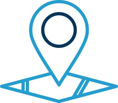 konum pin konum simgesi, vektör arkaplan 