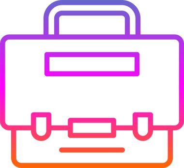 Bavul. Web simgesi basit illüstrasyon 