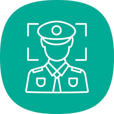 polis simgesi vektör illüstrasyonu