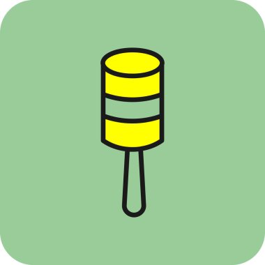 Kişisel ve ticari kullanım için lolipop vektör simgesi simgesi vektör çizimi..