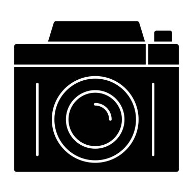 Kamera. Web simgesi basit illüstrasyon