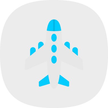 uçak ikonu vektör illüstrasyonu 