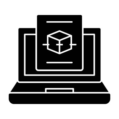 bilgisayar ve mobil simge. Web için basit dizüstü bilgisayar ve akıllı telefon vektör simgesi çizimi