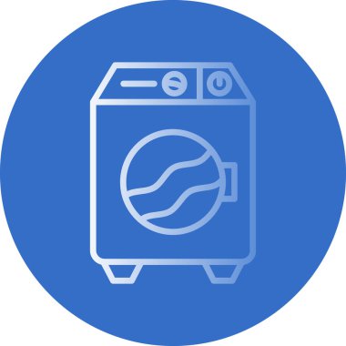 Bir çamaşır makinesinin vektör çizimi