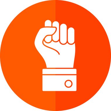 Çember işareti olan el. vektör simgesi