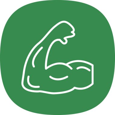 pazı simgesi. Web için basit kas vektör simgesi çizimi