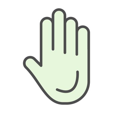 El simgesinin vektör illüstrasyonu 