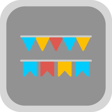 Dekoratif bayrakların vektör çizimi