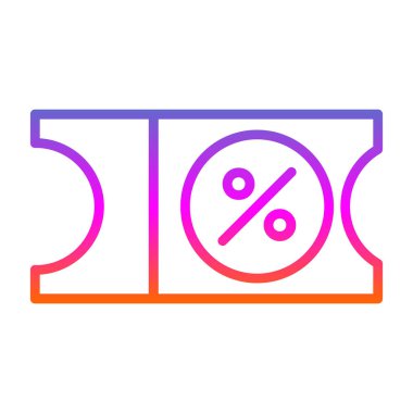 Yüzde yüz indirim ikonu. beyaz arkaplanda izole edilmiş web tasarımı için özet satış indirimi vektör simgesi