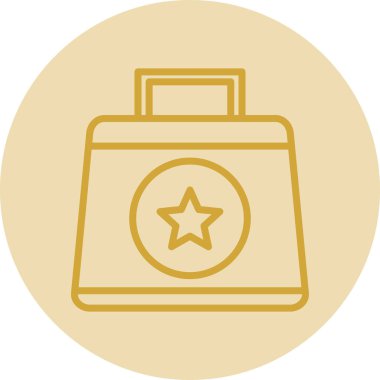 torba simgesi. düz tasarım biçimi