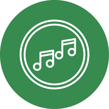 Müzik notaları vektör ses simgesi