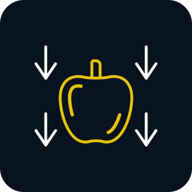 elma ikonu vektör illüstrasyonu