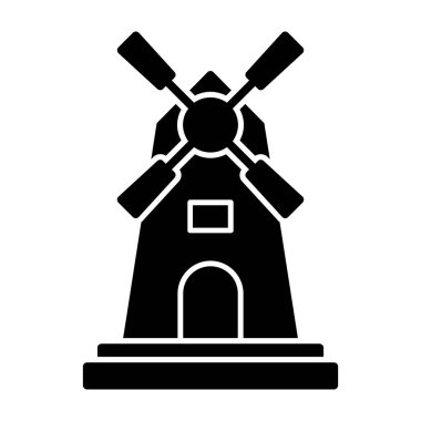 Yel değirmeni simgesi, vektör biçimi