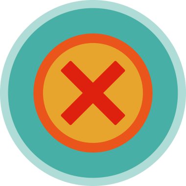 Haç. Web simgesi basit illüstrasyon