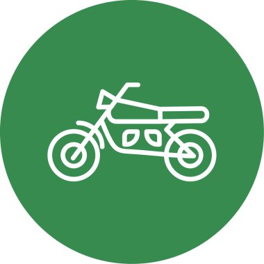 motosiklet simgesi, vektör illüstrasyonu basit tasarım