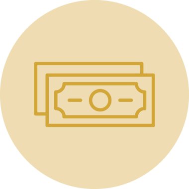 Web ve mobil uygulama tasarımınız için para simgesi, dolar logosu konsepti 