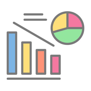 grafik ikonu vektör illüstrasyonu