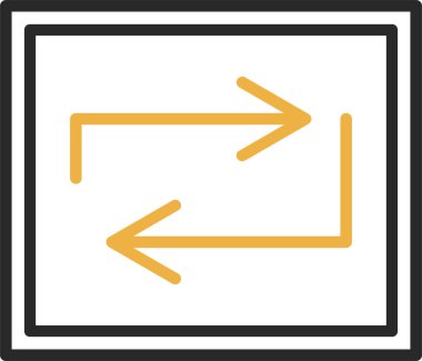 Web simgesi, vektör illüstrasyonunu tekrarla