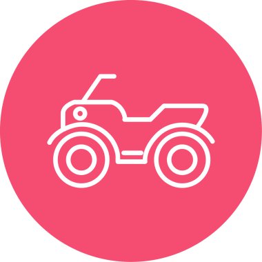 ATV araba simgesi vektör illüstrasyonu 