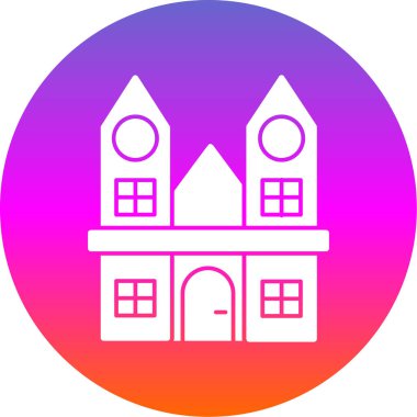 Ev simgesi, vektör illüstrasyon tasarımı