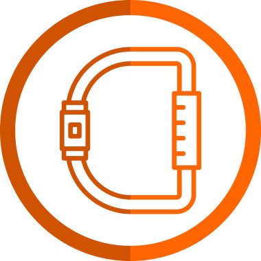 Karabina simgesi, vektör illüstrasyonu