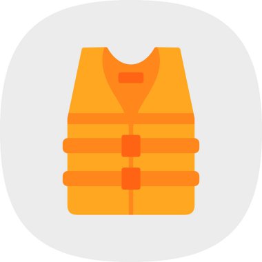 can yeleği simgesi, vektör illüstrasyonu basit tasarım