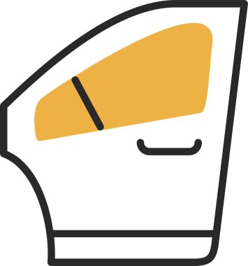 Araba kapısı. Web simgesi basit illüstrasyon