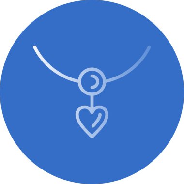 Kalpli kolyenin vektör çizimi