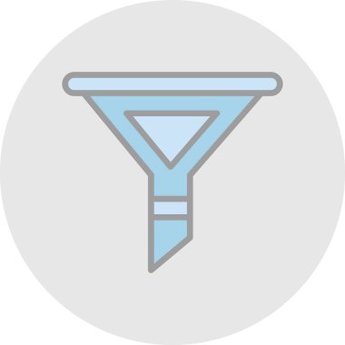 modada izole edilmiş arkaplanda huni simgesi 