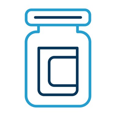 Hapı şişe vektör simgesi