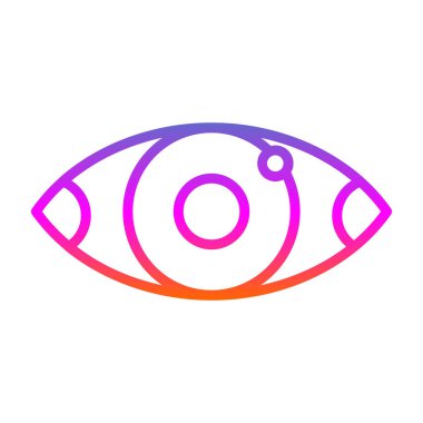 Göz düzlüğü simgesi, vektör çizimi