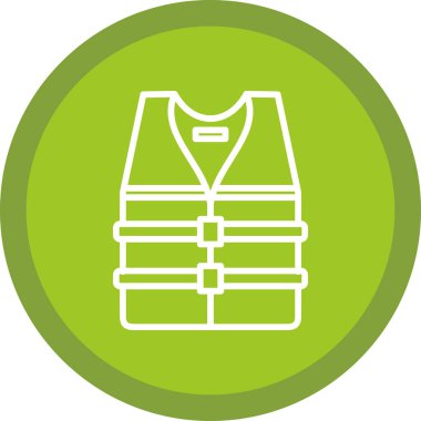 can yeleği simgesi, vektör illüstrasyonu basit tasarım